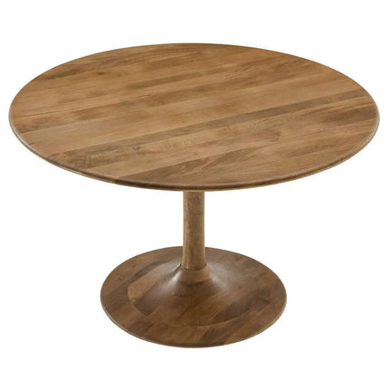 Modway EEI-7051 Lippa 48" Round Solid Wood Dining Table in Black Modway