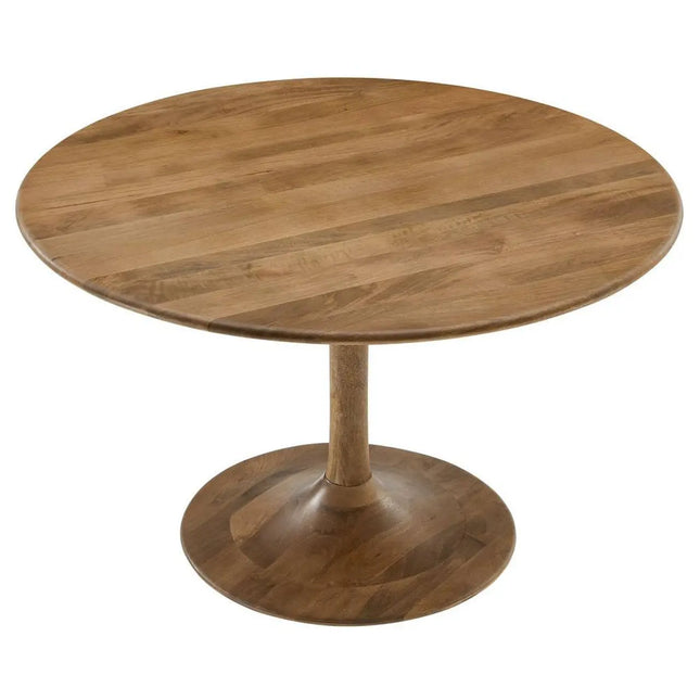 Modway EEI-7051 Lippa 48" Round Solid Wood Dining Table in Black Modway