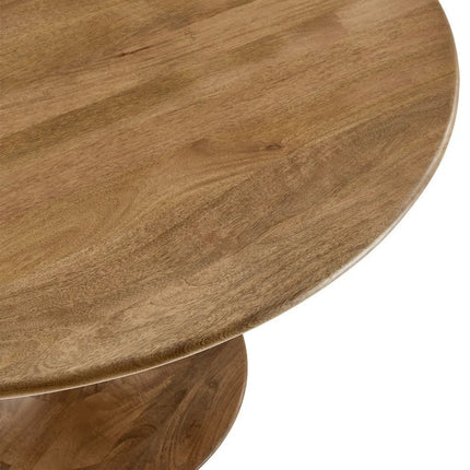 Modway EEI-7051 Lippa 48" Round Solid Wood Dining Table in Black Modway
