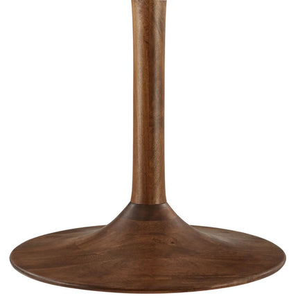 Modway EEI-7051 Lippa 48" Round Solid Wood Dining Table in Black Modway