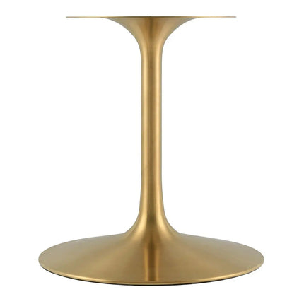 Modway EEI-5524-GLD-CHE Lippa 60" Oval Wood Dining Table Gold Cherry Walnut Modway