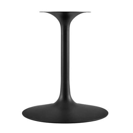 Modway EEI-3524-BLK-WHI Lippa 60" Round Wood Dining Table Black White Modway