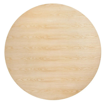 Modway EEI-5176-WHI-NAT Lippa 60" Round Wood Dining Table White Natural Modway