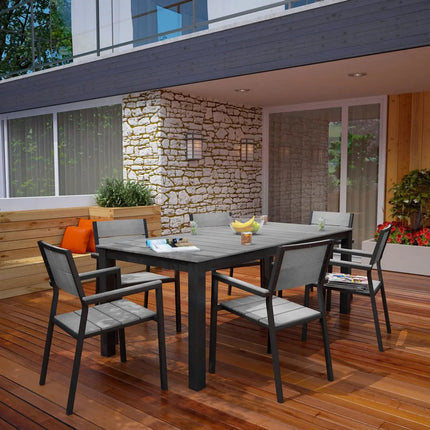 Modway EEI-1751 Maine 7 Piece Outdoor Patio Dining Set Modway