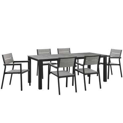 Modway EEI-1751 Maine 7 Piece Outdoor Patio Dining Set