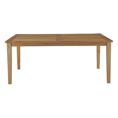 Modway EEI-2717-NAT Marina Outdoor Patio Teak Dining Table Natural