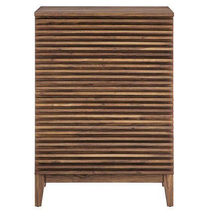 Modway MOD-7202-WAL Render 4-Drawer Chest Walnut Modway