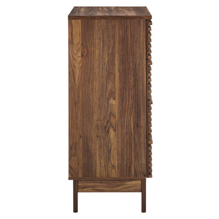 Modway MOD-7202-WAL Render 4-Drawer Chest Walnut Modway