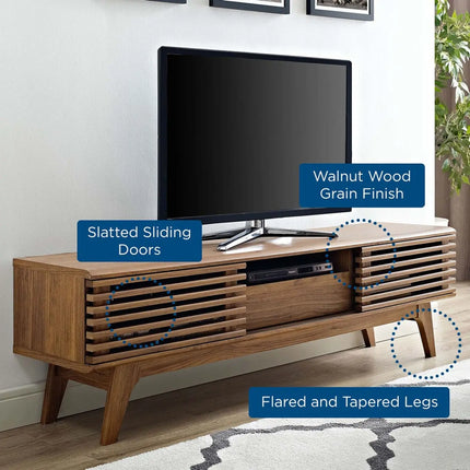Modway EEI-2541-WAL Render 59" TV Stand Walnut Modway