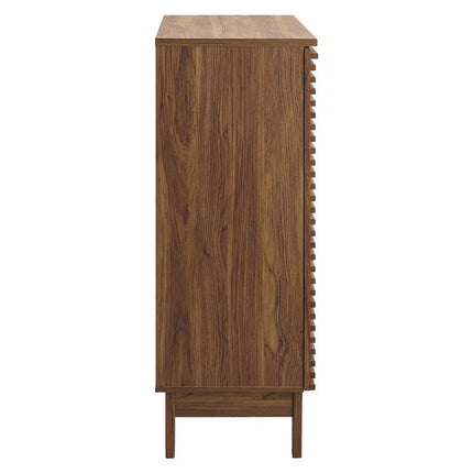 Modway EEI-4311-WAL Render Bar Cabinet Walnut Modway