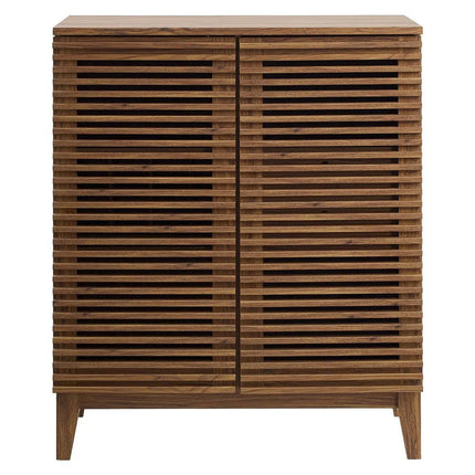 Modway EEI-4311-WAL Render Bar Cabinet Walnut Modway