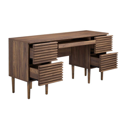 Modway EEI-6254-WAL Render Office Desk Walnut Modway
