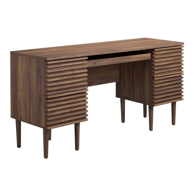 Modway EEI-6254-WAL Render Office Desk Walnut Modway