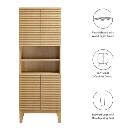 Modway EEI-6852 Render Tall Bathroom Storage Cabinet Modway