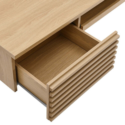 Modway EEI-5865 Render Wall Mount Wood Office Desk Modway