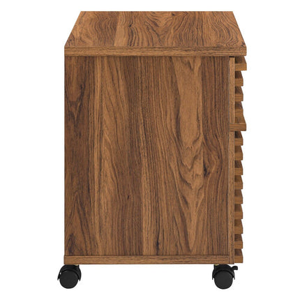 Modway EEI-5704-WAL Render Wood File Cabinet Walnut Modway