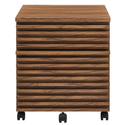 Modway EEI-5704-WAL Render Wood File Cabinet Walnut Modway
