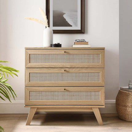 Modway MOD-7051-OAK Soma 3-Drawer Dresser Oak Modway