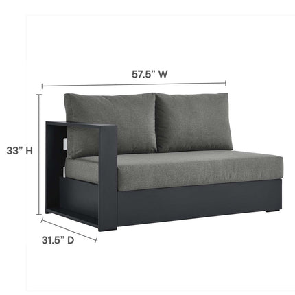 Modway EEI-6668 Tahoe 3-Piece Outdoor Patio Powder-Coated Aluminum Sectional Sofa Set Modway