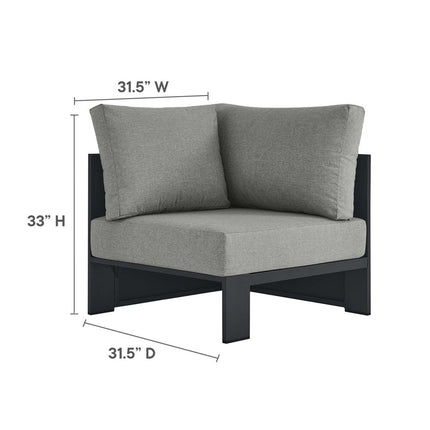 Modway EEI-6668 Tahoe 3-Piece Outdoor Patio Powder-Coated Aluminum Sectional Sofa Set Modway