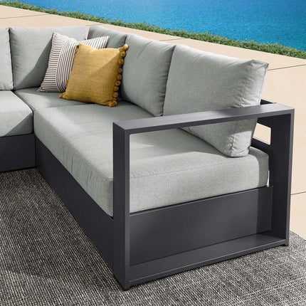 Modway EEI-6668 Tahoe 3-Piece Outdoor Patio Powder-Coated Aluminum Sectional Sofa Set Modway