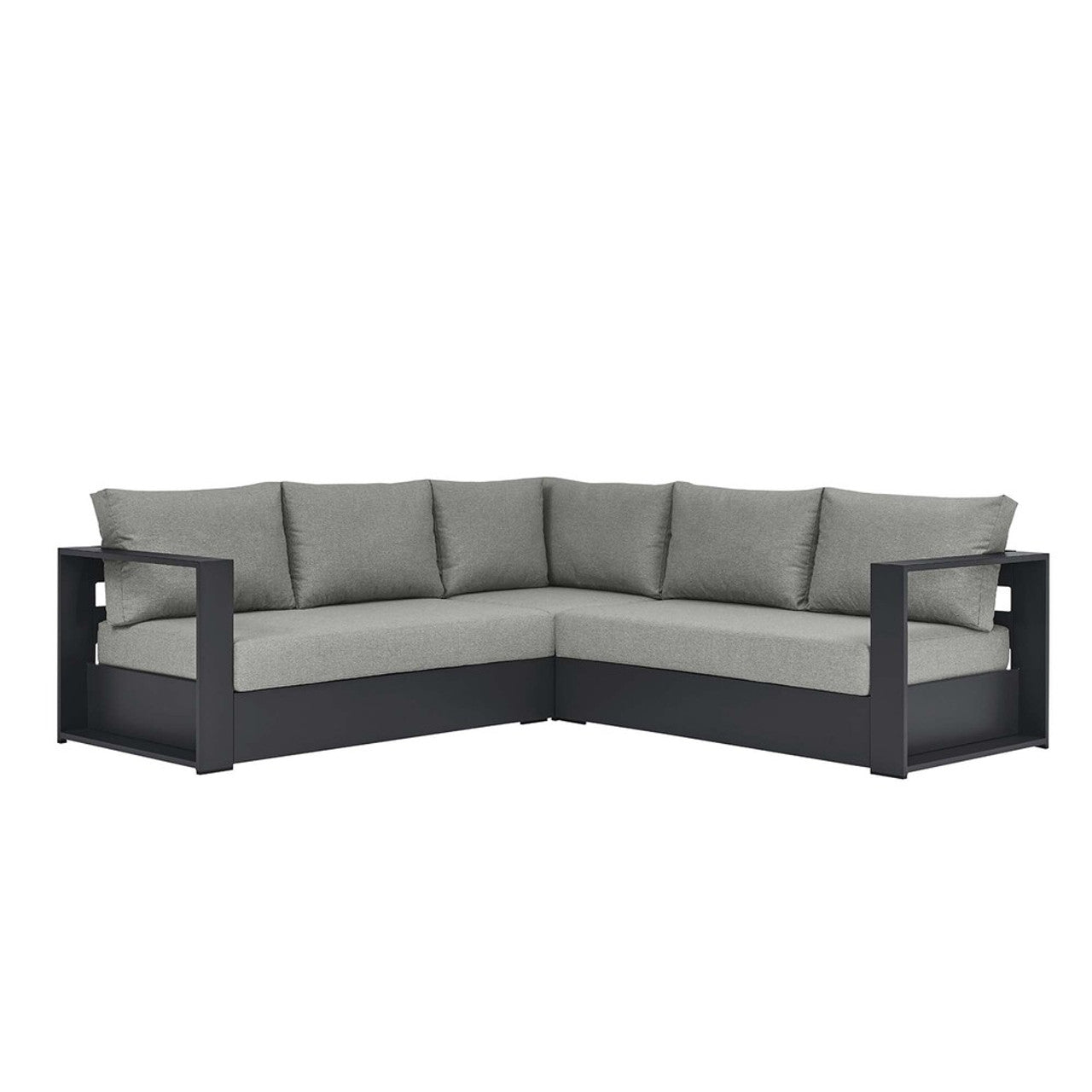 Modway EEI-6668 Tahoe 3-Piece Outdoor Patio Powder-Coated Aluminum Sectional Sofa Set