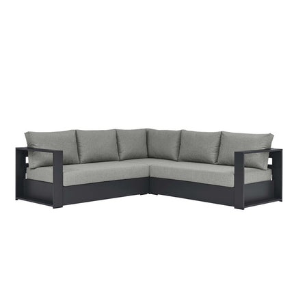 Modway EEI-6668 Tahoe 3-Piece Outdoor Patio Powder-Coated Aluminum Sectional Sofa Set Modway
