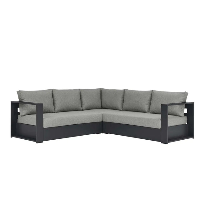 Modway EEI-6668 Tahoe 3-Piece Outdoor Patio Powder-Coated Aluminum Sectional Sofa Set Modway
