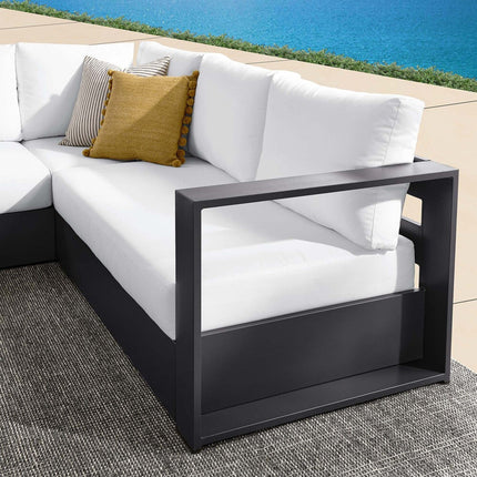 Modway EEI-6668 Tahoe 3-Piece Outdoor Patio Powder-Coated Aluminum Sectional Sofa Set Modway