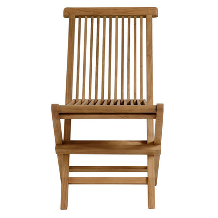 Modway EEI-6812-NAT Vienna Outdoor Patio Teak Wood Folding Dining Chairs Set of 4 Natural Modway