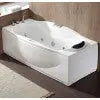 EAGO AM189ETL-L 6 ft Right Drain Acrylic White Whirlpool Bathtub w Fixtures