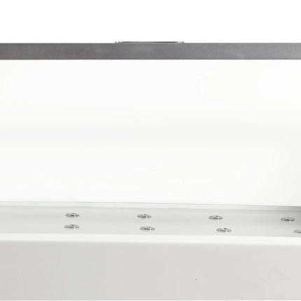 EAGO AM152ETL-6 6 ft Clear Rectangular Acrylic Whirlpool Bathtub