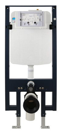 EAGO PWG380-BM Black Matte Dual Flush Wall Mounted Toilet Tank Carrier for WD101, WD332, WD333 EAGO
