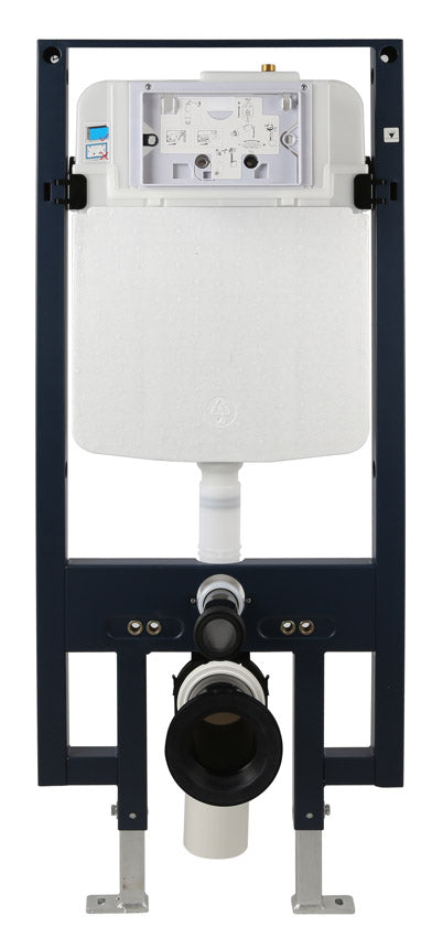 EAGO PWG380-BM Black Matte Dual Flush Wall Mounted Toilet Tank Carrier for WD101, WD332, WD333 EAGO