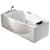 EAGO AM189ETL-L 6 ft Right Drain Acrylic White Whirlpool Bathtub w Fixtures