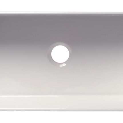 ALFI brand ABF3318S 33" White Thin Wall Single Bowl Smooth Apron Fireclay Kitchen Farm Sink Alfi Brand