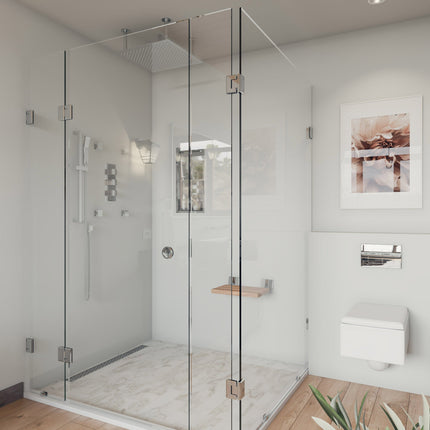 ALFI brand ABLD36C-BSS 36" Modern Stainless Steel Linear Shower Drain with Groove Holes Alfi Brand