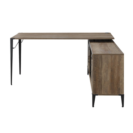 ACME OF00002 Zakwani Rustic Oak Writing Desk  1