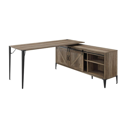 ACME OF00002 Zakwani Rustic Oak Writing Desk  2