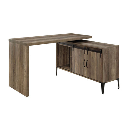 ACME OF00006 Zakwani Rustic Oak Writing Desk  10
