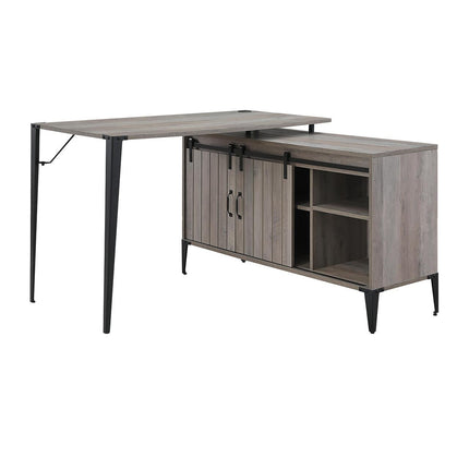 ACME OF00009 Zakwani Gray Oak Writing Desk  3