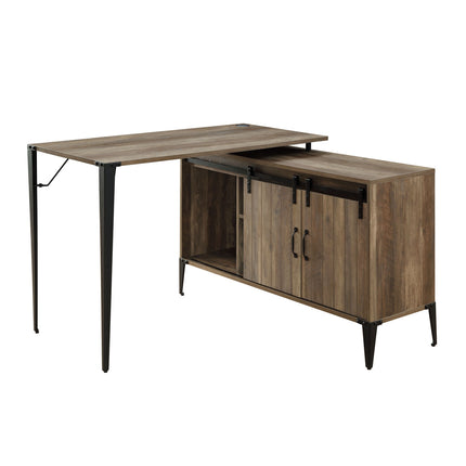 ACME OF00010 Zakwani Rustic Oak Writing Desk  1