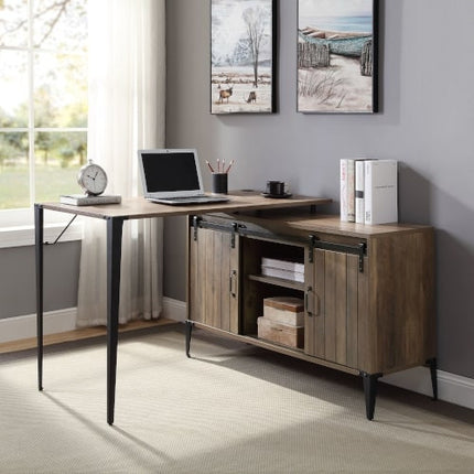 ACME OF00010 Zakwani Rustic Oak Writing Desk
