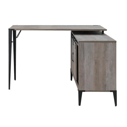 ACME OF00011 Zakwani Gray Oak Writing Desk with USB  1