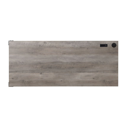 ACME OF00011 Zakwani Gray Oak Writing Desk with USB  2