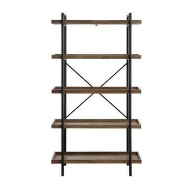 ACME OF00014 Zakwani Rustic Oak Bookshelf ACME Furniture