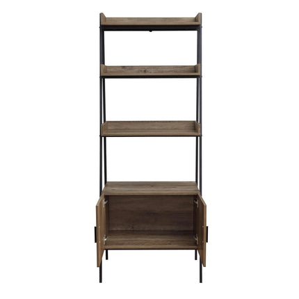 ACME OF00016 Zakwani Rustic Oak Bookshelf  2
