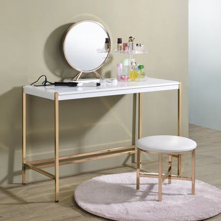 ACME OF00020 Midriaks White Writing Desk  5