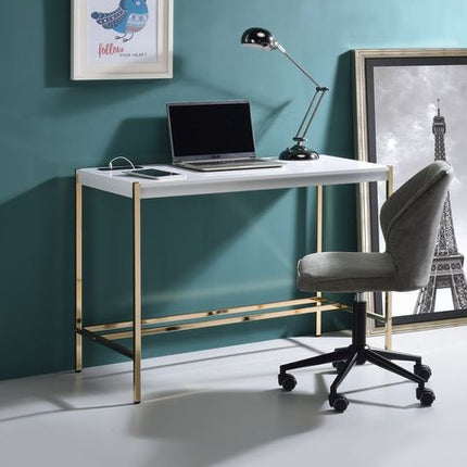 ACME OF00020 Midriaks White Writing Desk