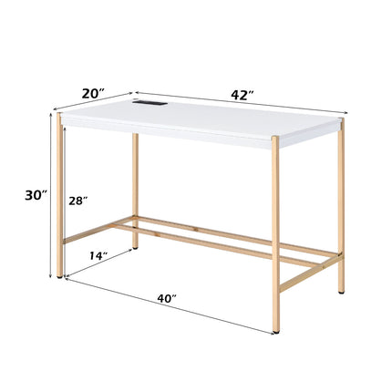 ACME OF00020 Midriaks White Writing Desk  8